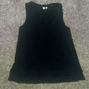 Women’s black layered blouse